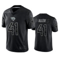 Cooneas J.Jaguars #41 Josh Hines-Allen Player Black RFLCTV Limited Football Jerseys