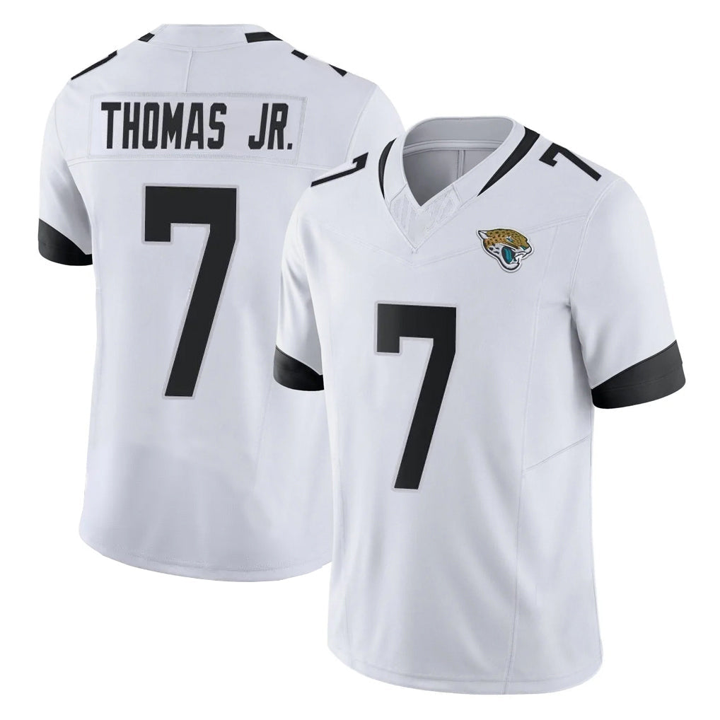Cooneas J.Jaguars #7 Brian Thomas Jr. Player White Vapor F.U.S.E. Limited Home Game Stitched Jerseys