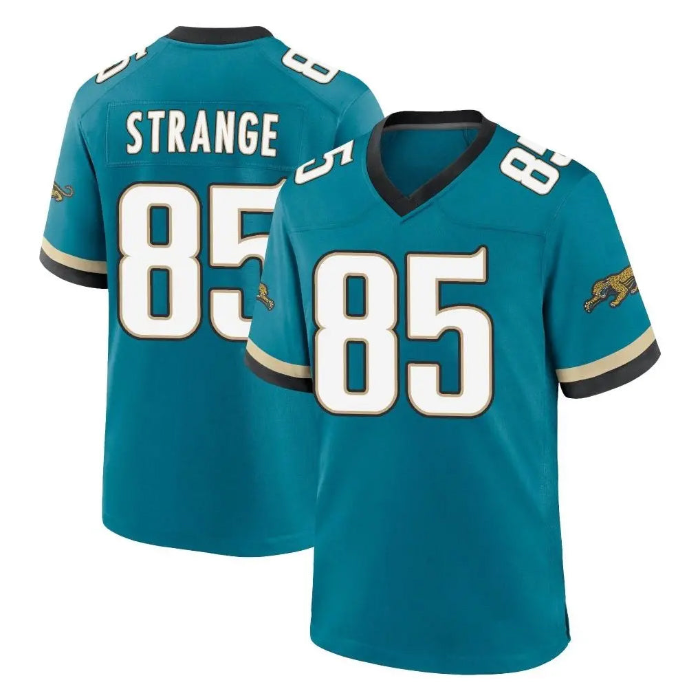 Cooneas J.Jaguars #85 Brenton Strange Player Teal Prowler Throwback Limited Home Game Stitched Jerseys