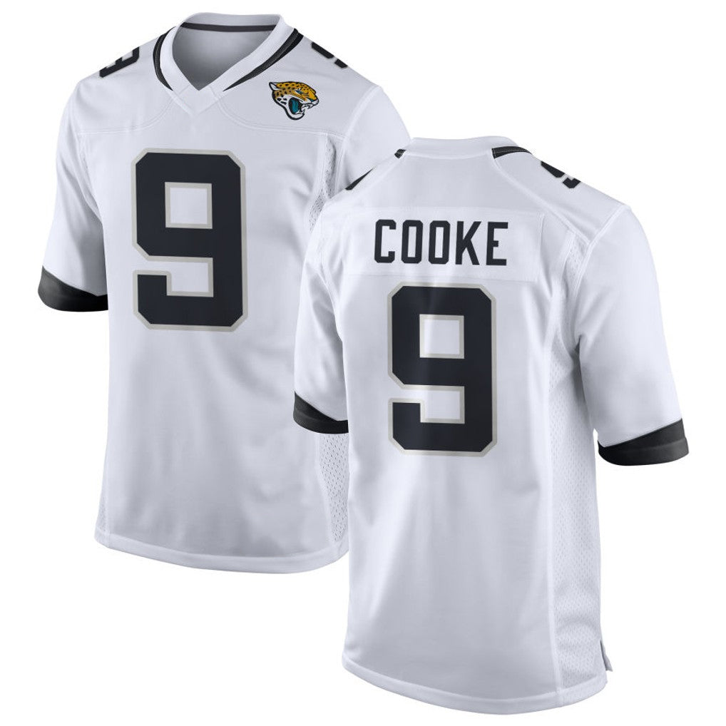 Cooneas J.Jaguars #9 Logan Cooke Player White Home Game Stitched Jerseys