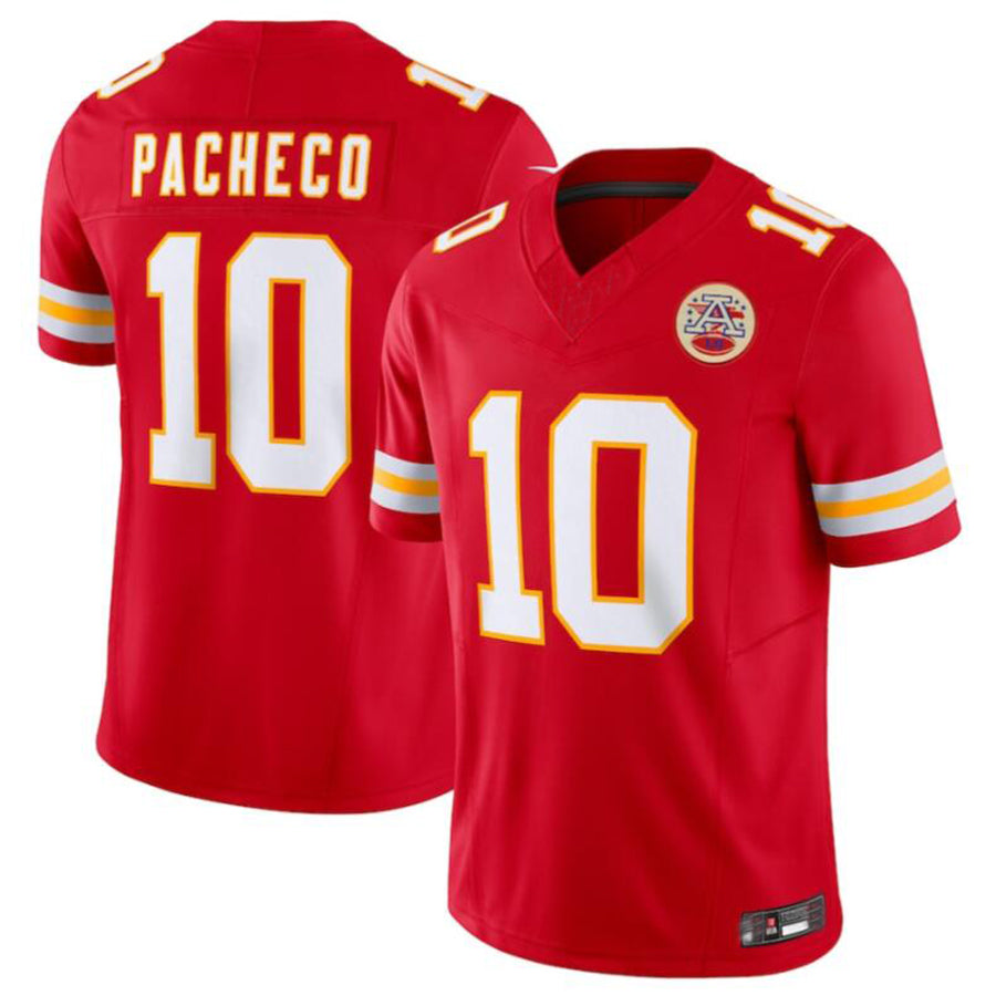Cooneas KC.Chiefs #10 Isiah Pacheco Red Vapor F.U.S.E. Limited Jersey American Stitched Jersey