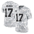 Cooneas KC.Chiefs #17 Alohi Gilman Player Arctic Camo Salute To Service Limited Game Stitched Jerseys