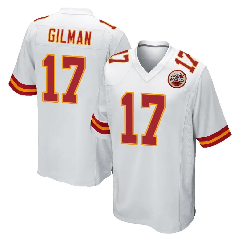 Cooneas KC.Chiefs #17 Alohi Gilman Player White Home Game Stitched Jerseys