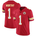 Cooneas KC.Chiefs #1 Xavier Worthy Player Red Vapor F.U.S.E. Limited Stitched Stitched Jerseys