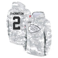 Cooneas KC.Chiefs #2 Tyquan Thornton Player Arctic Camo Salute to Service Hoodies Limited Game Stitched Jerseys