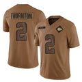 Cooneas KC.Chiefs #2 Tyquan Thornton Player Brown Salute To Service Limited Stitched Jerseys