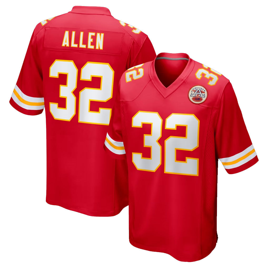 Cooneas KC.Chiefs #32 Marcus Allen Player Red Home Game Stitched Jerseys