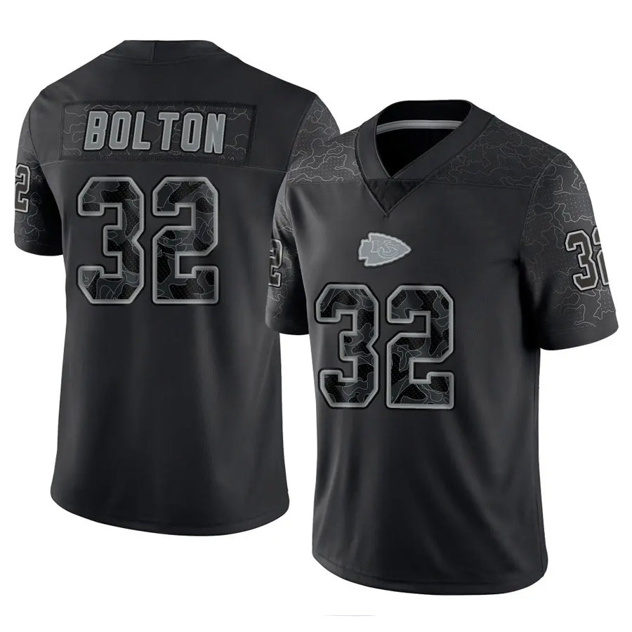 Cooneas KC.Chiefs #32 Nick Bolton Player Black RFLCTV Limited Stitched Jerseys