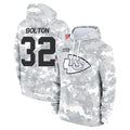 Cooneas KC.Chiefs #32 Nick Bolton Player Salute to Service Hoodies Stitched Jerseys