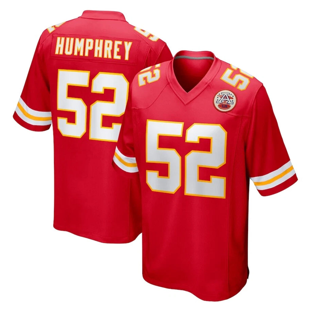Cooneas KC.Chiefs #52 Creed Humphrey Player Red Home Game Stitched Jerseys
