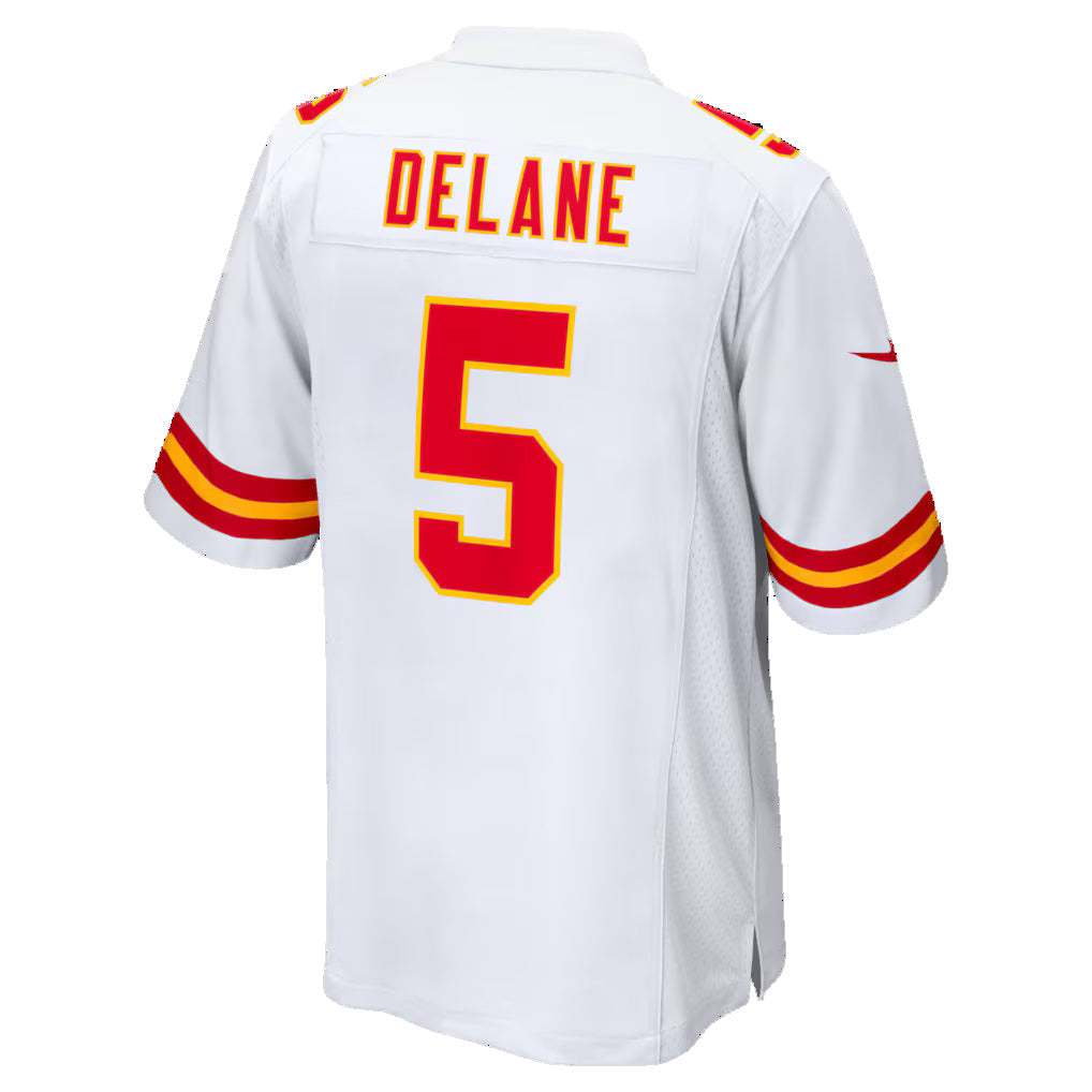 Cooneas KC.Chiefs #5 Mansoor Delane White Game Stitched Jerseys