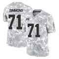 Cooneas KC.Chiefs #71 Josh Simmons Player Arctic Camo Salute To Service Limited Game Stitched Jerseys