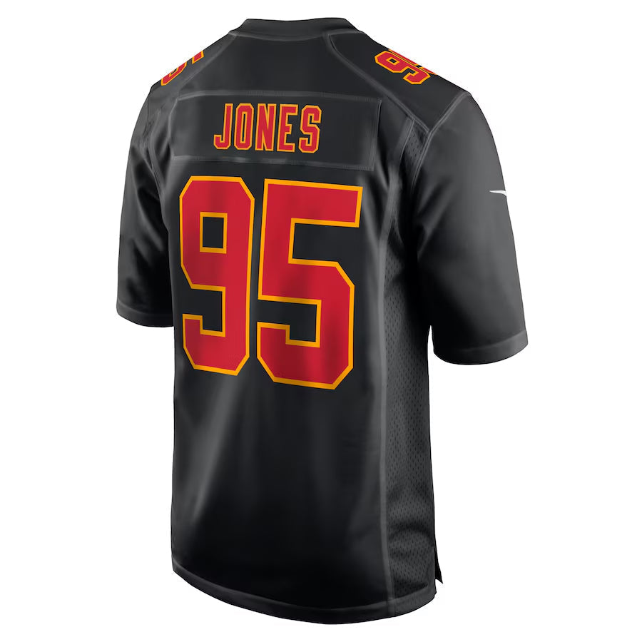 Cooneas KC.Chiefs #95 Chris Jones Player Black Fashion Game Stitched Jerseys