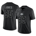 Cooneas KC.Chiefs #95 Chris Jones Player Black RFLCTV Limited Stitched Jerseys