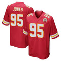 Cooneas KC.Chiefs #95 Chris Jones Player Red Home Game Stitched Jerseys