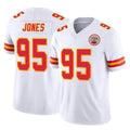 Cooneas KC.Chiefs #95 Chris Jones Player White Limited Vapor F.U.S.E. Home Game Stitched Jerseys