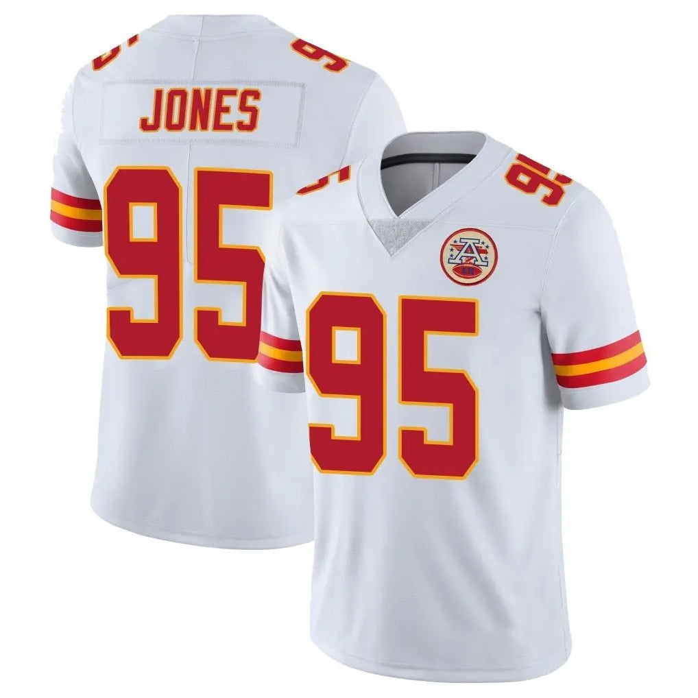 Cooneas KC.Chiefs #95 Chris Jones Player White Limited Vapor Untouchable Home Game Stitched Jerseys
