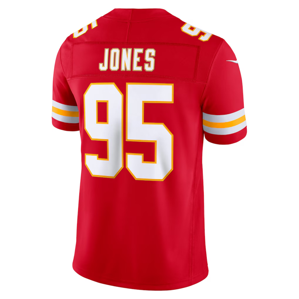 Cooneas KC.Chiefs #95 Chris Jones Red Team Vapor F.U.S.E. Stitched Limited Jerseys