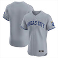 Cooneas KC.Royals Gray Limited Elite Home Blank Player Stitched Jerseys
