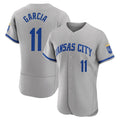 Cooneas KC.Royals #11 Maikel Garcia Player Gray Limited Elite Home Game Stitched Jerseys