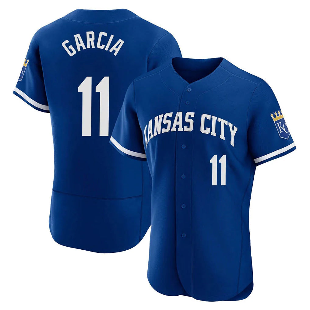 Cooneas KC.Royals #11 Maikel Garcia Player Royal City Connect Limited Elite Home Game Stitched Jerseys