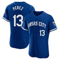 Cooneas KC.Royals #13 Salvador Perez Player Royal City Connect Limited Elite Home Game Stitched Jerseys