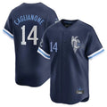 Cooneas KC.Royals #14 Jac Caglianone Player Navy City Connect Limited Home Stitched Jerseys