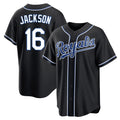 Cooneas KC.Royals #16 Bo Jackson Player Black Carbon Fashion Home Game Stitched Jerseys