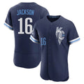 Cooneas KC.Royals #16 Bo Jackson Player Navy City Connect Limited Elite Home Stitched Jerseys