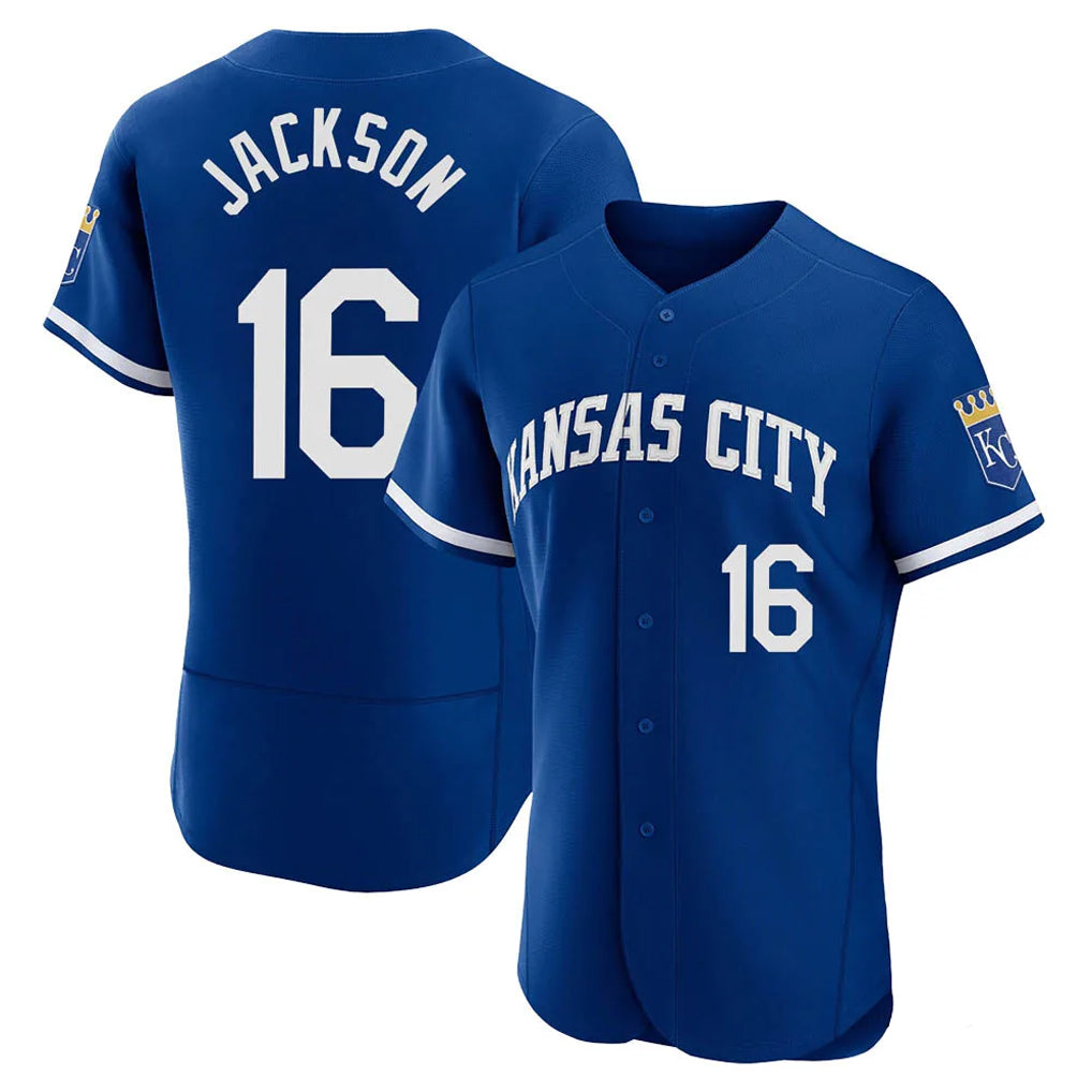 Cooneas KC.Royals #16 Bo Jackson Player Royal City Connect Limited Elite Home Game Stitched Jerseys