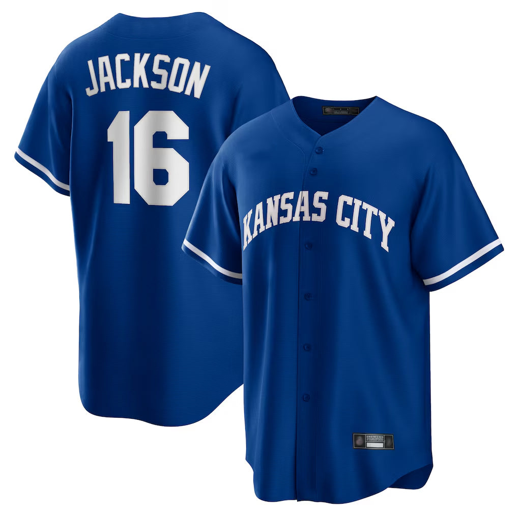 Cooneas KC.Royals #16 Bo Jackson Player Royal Game Home Stitched Jerseys