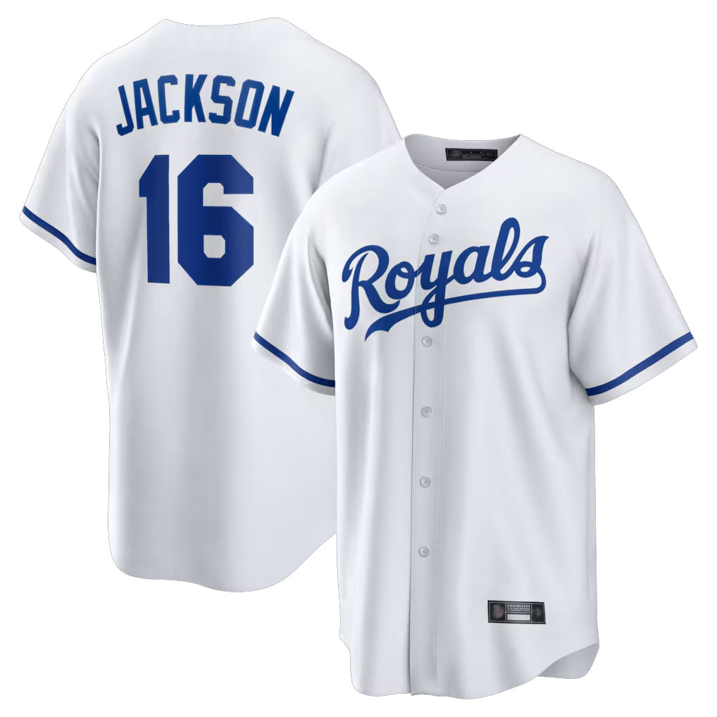 Cooneas KC.Royals #16 Bo Jackson Player White Home Game Stitched Jerseys