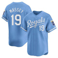 Cooneas KC.Royals #19 Michael Massey Player Light Blue Alt Limited Home Stitched Jerseys
