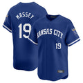 Cooneas KC.Royals #19 Michael Massey Player Royal Limited Home Stitched Jerseys