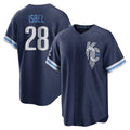Cooneas KC.Royals #28 Kyle Isbel Player Navy City Connect Home Game Stitched Jerseys