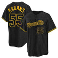 Cooneas KC.Royals #55 Cole Ragans Player Black Snake Skin City Game Stitched Jerseys