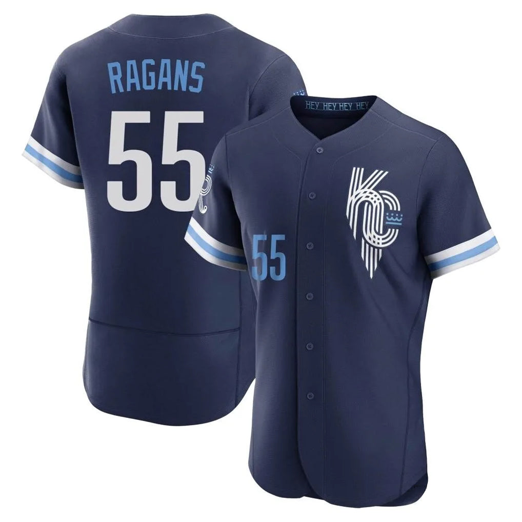 Cooneas KC.Royals #55 Cole Ragans Player Navy City Connect Limited Elite Home Stitched Jerseys