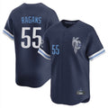 Cooneas KC.Royals #55 Cole Ragans Player Navy City Connect Limited Home Stitched Jerseys