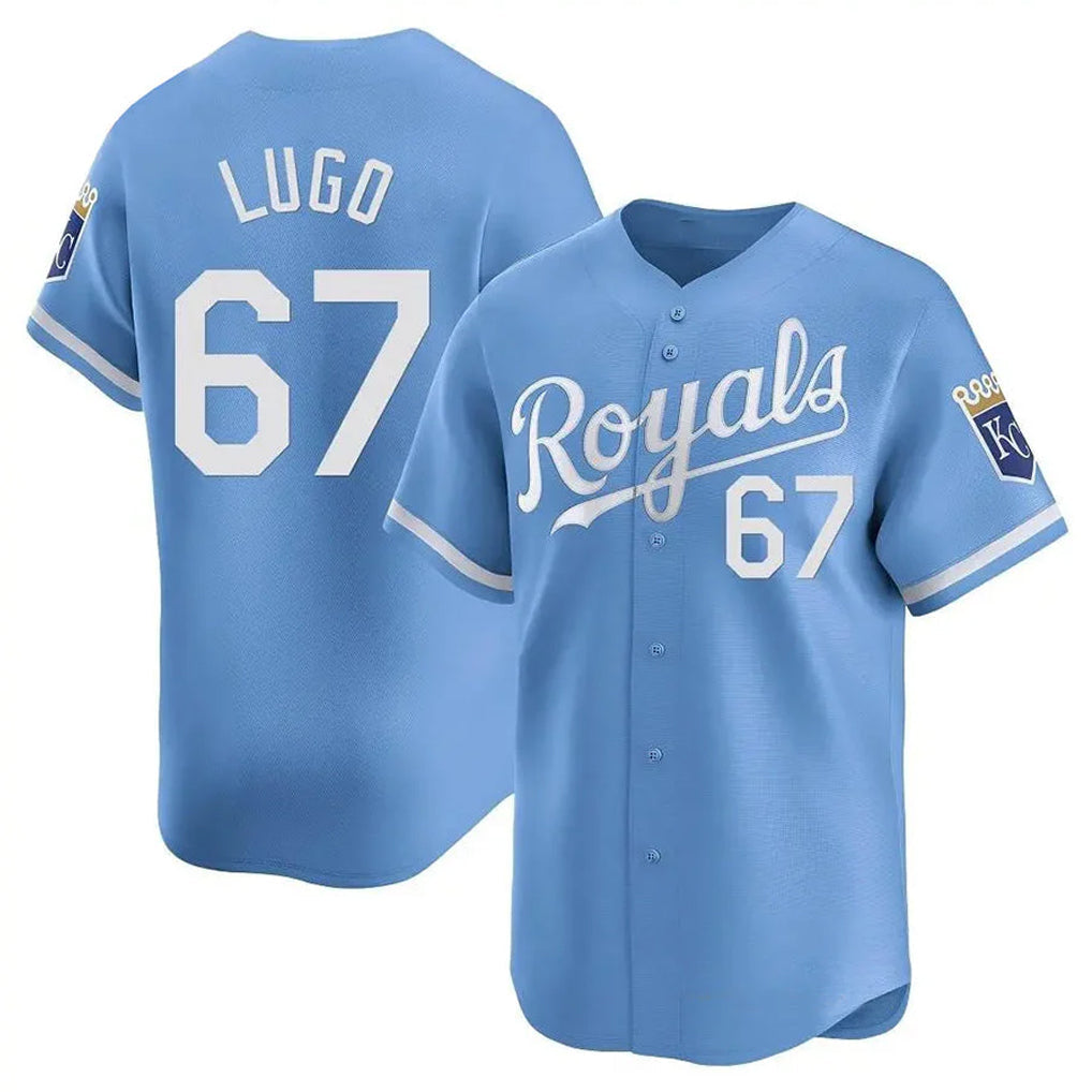 Cooneas KC.Royals #67 Seth Lugo Player Light Blue Alt Limited Home Stitched Jerseys