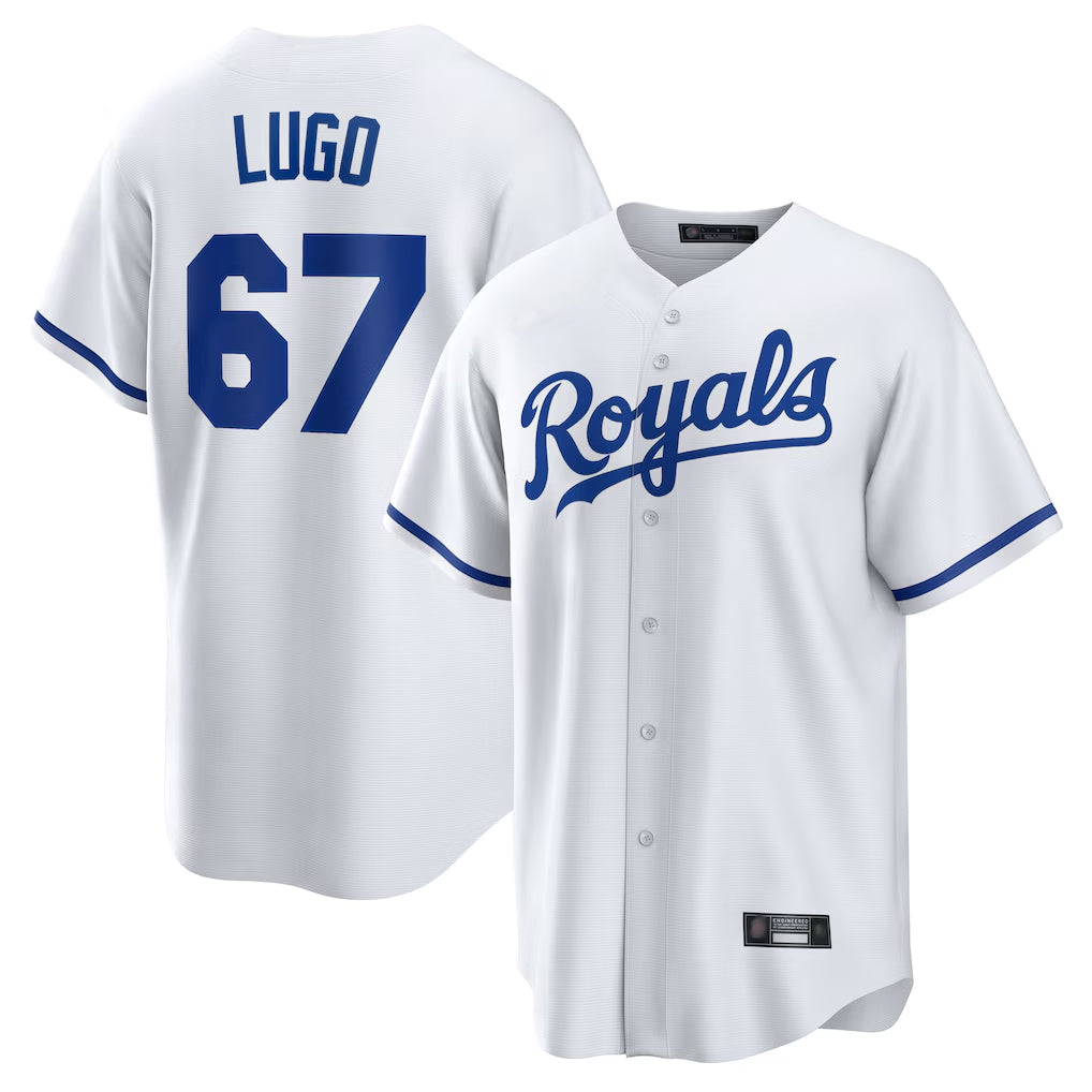 Cooneas KC.Royals #67 Seth Lugo Player White Home Game Stitched Jerseys