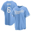 Cooneas KC.Royals #6 Jonathan India Player Light Blue Home Game Stitched Jerseys