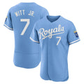 Cooneas KC.Royals #7 Bobby Witt Jr. Player Light Blue Alt Limited Elite Home Stitched Jerseys