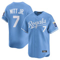 Cooneas KC.Royals #7 Bobby Witt Jr. Player Light Blue Alt Limited Home Stitched Jerseys