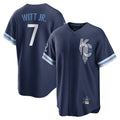 Cooneas KC.Royals #7 Bobby Witt Jr. Player Navy City Connect Home Game Stitched Jerseys