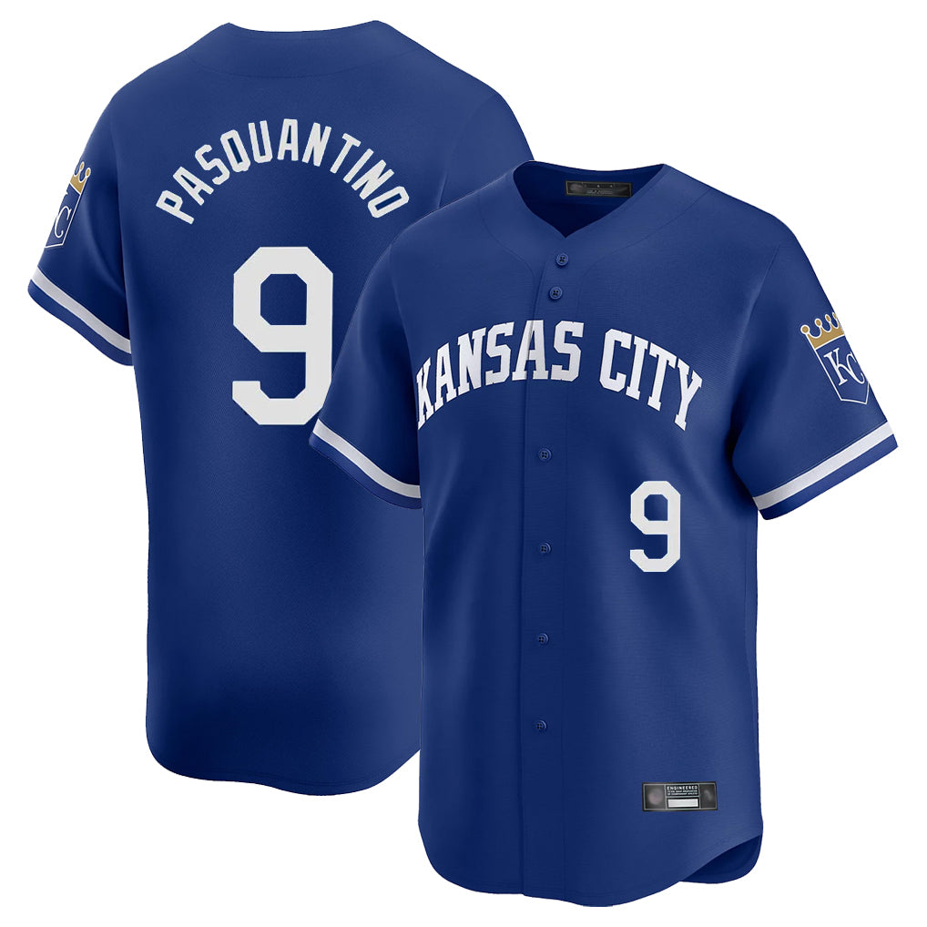 Cooneas KC.Royals #9 Vinnie Pasquantino Player Royal City Connect Limited Home Game Stitched Jerseys