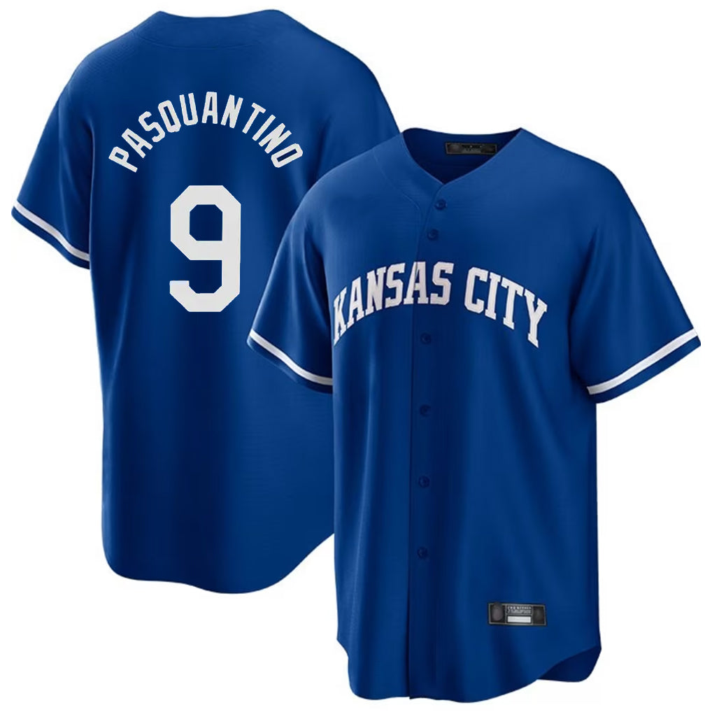 Cooneas KC.Royals #9 Vinnie Pasquantino Player Royal Game Home Stitched Jerseys