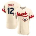 Cooneas LA.Angels #12 Jorge Soler Player Cream City Connect Limited ELite Home Stitched Jerseys