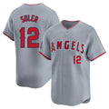 Cooneas LA.Angels #12 Jorge Soler Player Gray Home Limited Stitched Jerseys