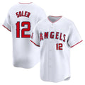 Cooneas LA.Angels #12 Jorge Soler Player White Limited Home Stitched Jerseys