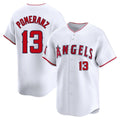 Cooneas LA.Angels #13 Drew Pomeranz Player White Limited Home Stitched Jerseys